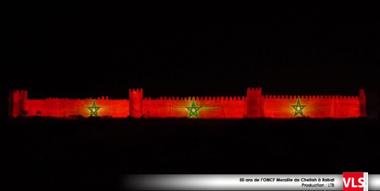 mapping_3D au Maroc sur la murail a Rabat