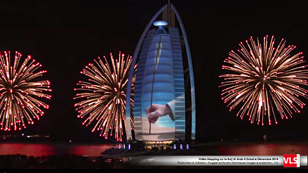 Burj al Arab mapping 3D Dubai VLS