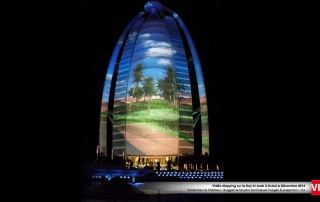 Burj al Arab mapping 3D Dubai