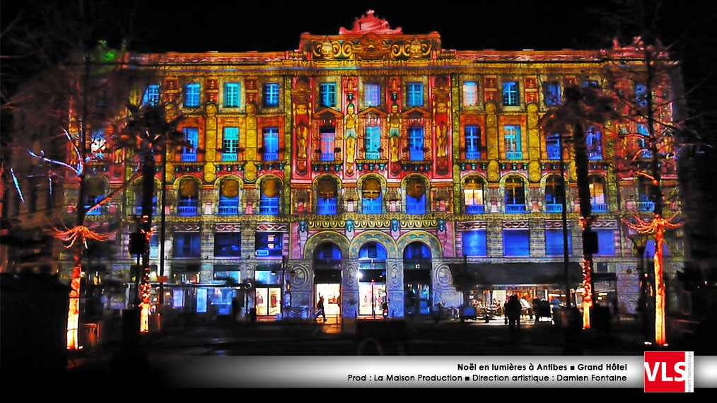 Grand Hotel Antibes mapping vidéo VLS