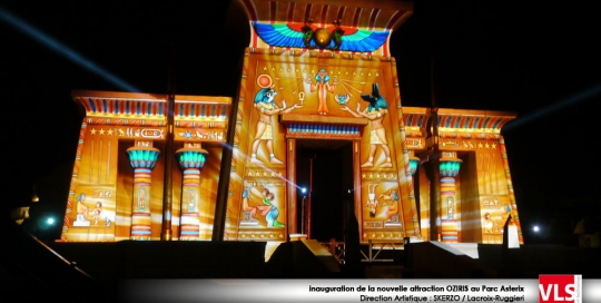Mapping 3D sur Oziris au parc astérix