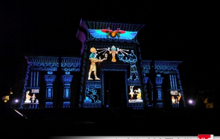 Projection 3D sur Oziris au parc astérix