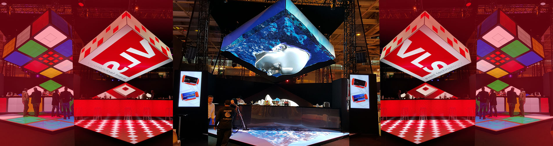cube 3D LED VLS HEAVENT PARIS 2015