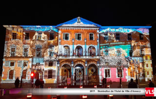 Mapping vidéo sur la mairie d'Annecy 2019