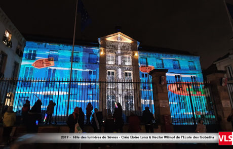 Mapping vidéo sur la mairie de Sèvres 2019