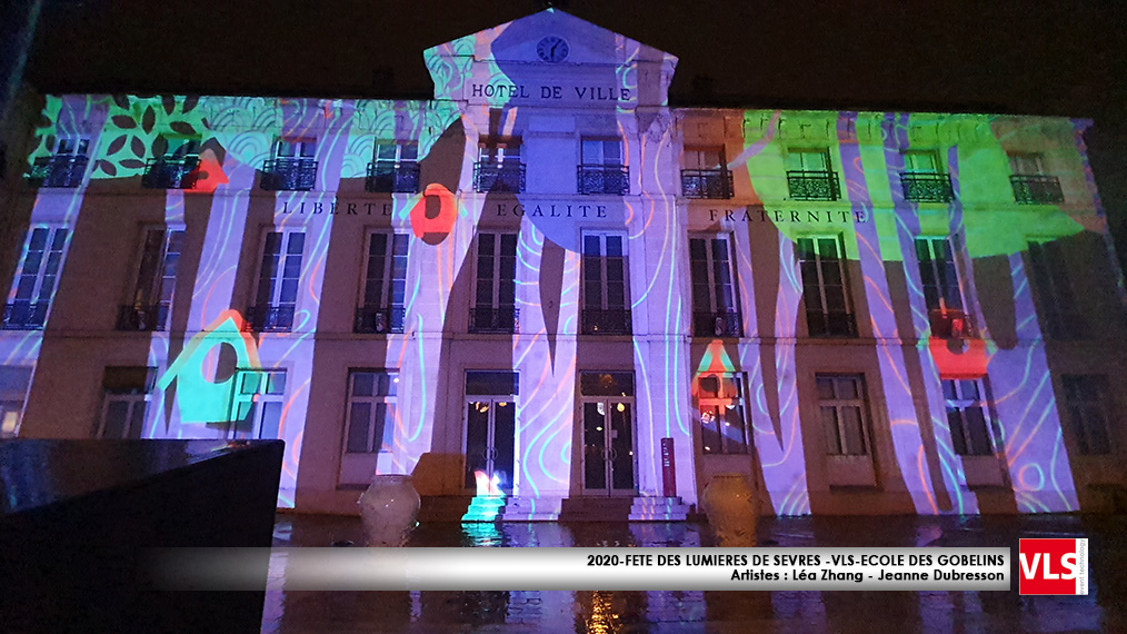 Mapping video fete des llumières de Sèvres 2020