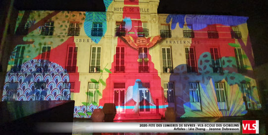 Mapping video fete des llumières de Sèvres 2020