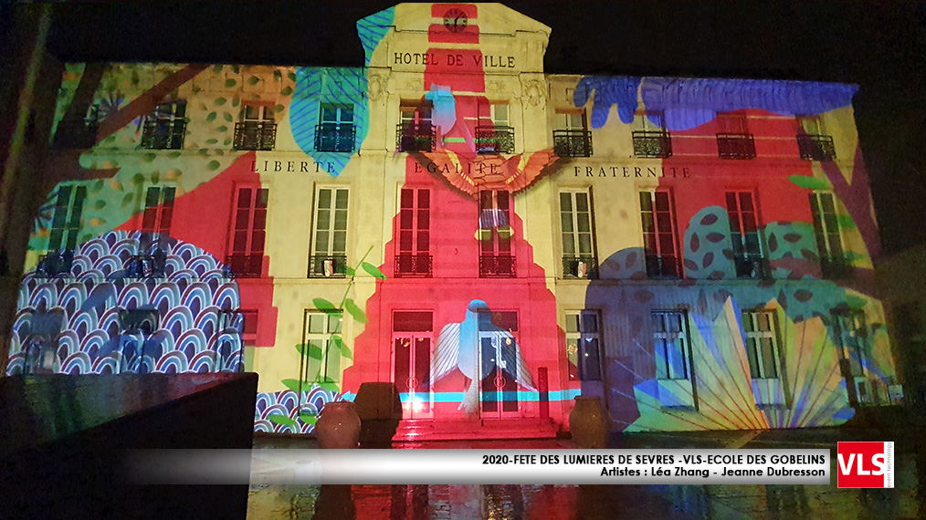 Mapping video fete des llumières de Sèvres 2020