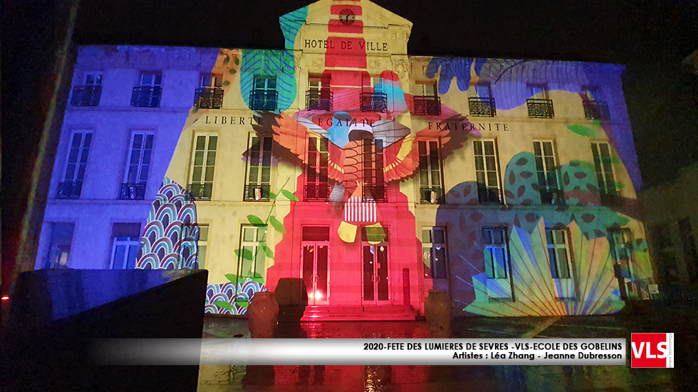 Mapping video fete des llumières de Sèvres 2020