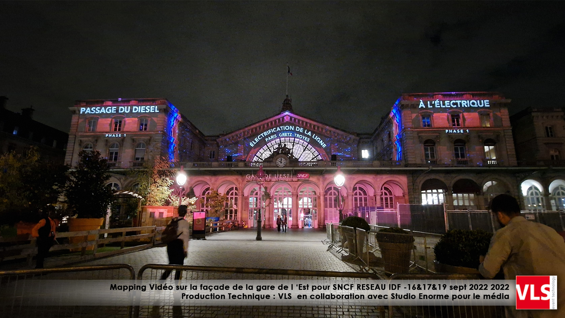 Mapping VLS Gare de l'Est SNCF RESEAU IDF Electrification ligne Paris Troyes