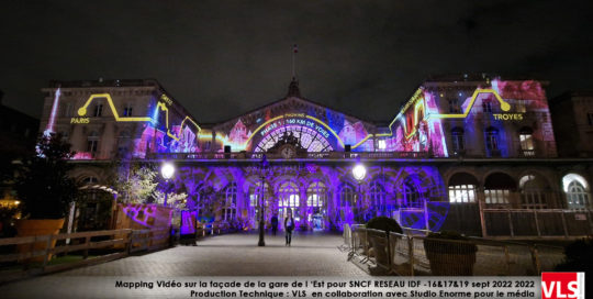 Mapping VLS Gare de l'Est SNCF RESEAU IDF Electrification ligne Paris Troyes