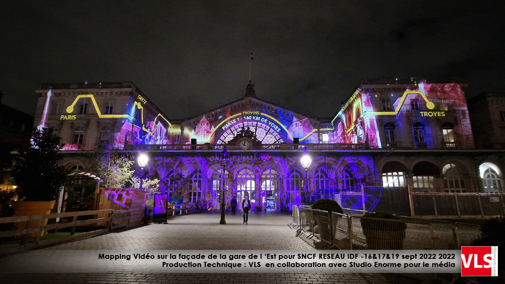 Mapping VLS Gare de l'Est SNCF RESEAU IDF Electrification ligne Paris Troyes