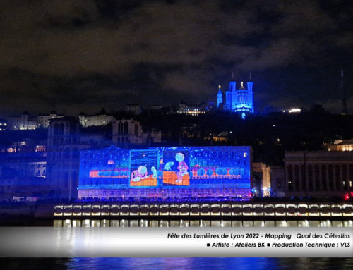 Fête des Lumières de Lyon 2022 – “Le Voyageur Céleste” – Colline de Fourvière-Ateliers BK