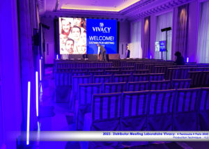 2023-Distributor Meetings VIVACY #PENINSULA #VLS #Mur LED #design Light Astera Hyperion Titan Pixel Brick PB15