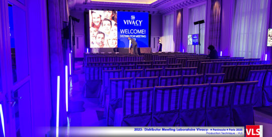 2023-Distributor Meetings VIVACY #PENINSULA #VLS #Mur LED #design Light Astera Hyperion Titan Pixel Brick PB15