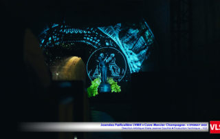 mapping son et lumières laser IVL Journees-Particulieres-Cave-Mercier-LVMH-2023