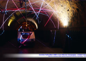 mapping son et lumières laser IVL Journees-Particulieres-Cave-Mercier-LVMH-2023
