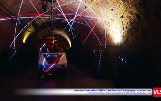 mapping son et lumières laser IVL Journees-Particulieres-Cave-Mercier-LVMH-2023