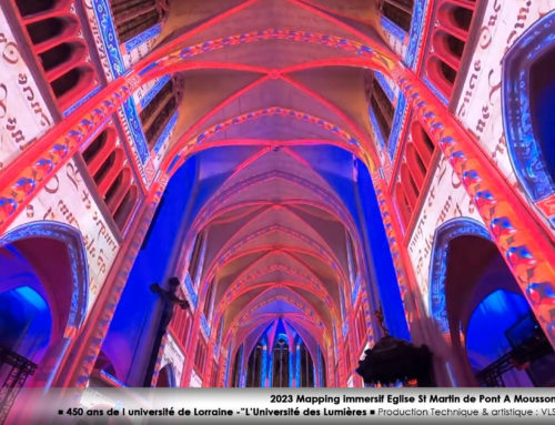 2023 Mapping Immersif Eglise St Martin de Pont a Mousson – 450 Université de Lorraine – L’Université des Lumières