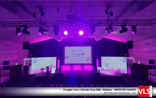 2023-congres-Onco-Hemato-Days-West-Hotel-de-Nantes-BMS-Production technique audiovisuel & décor VLS Plénière Auditorium