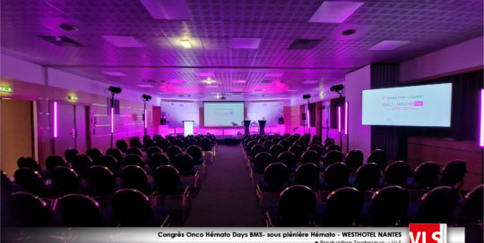 2023-congres-Onco-Hemato-Days-West-Hotel-de-Nantes-BMS-Production technique audiovisuel & décor VLS stand decoscratch tube titan astera
